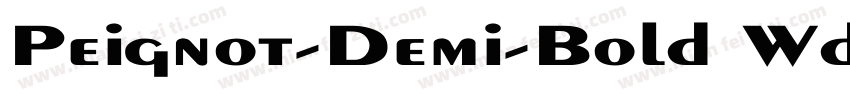 Peignot-Demi-Bold Wd字体转换